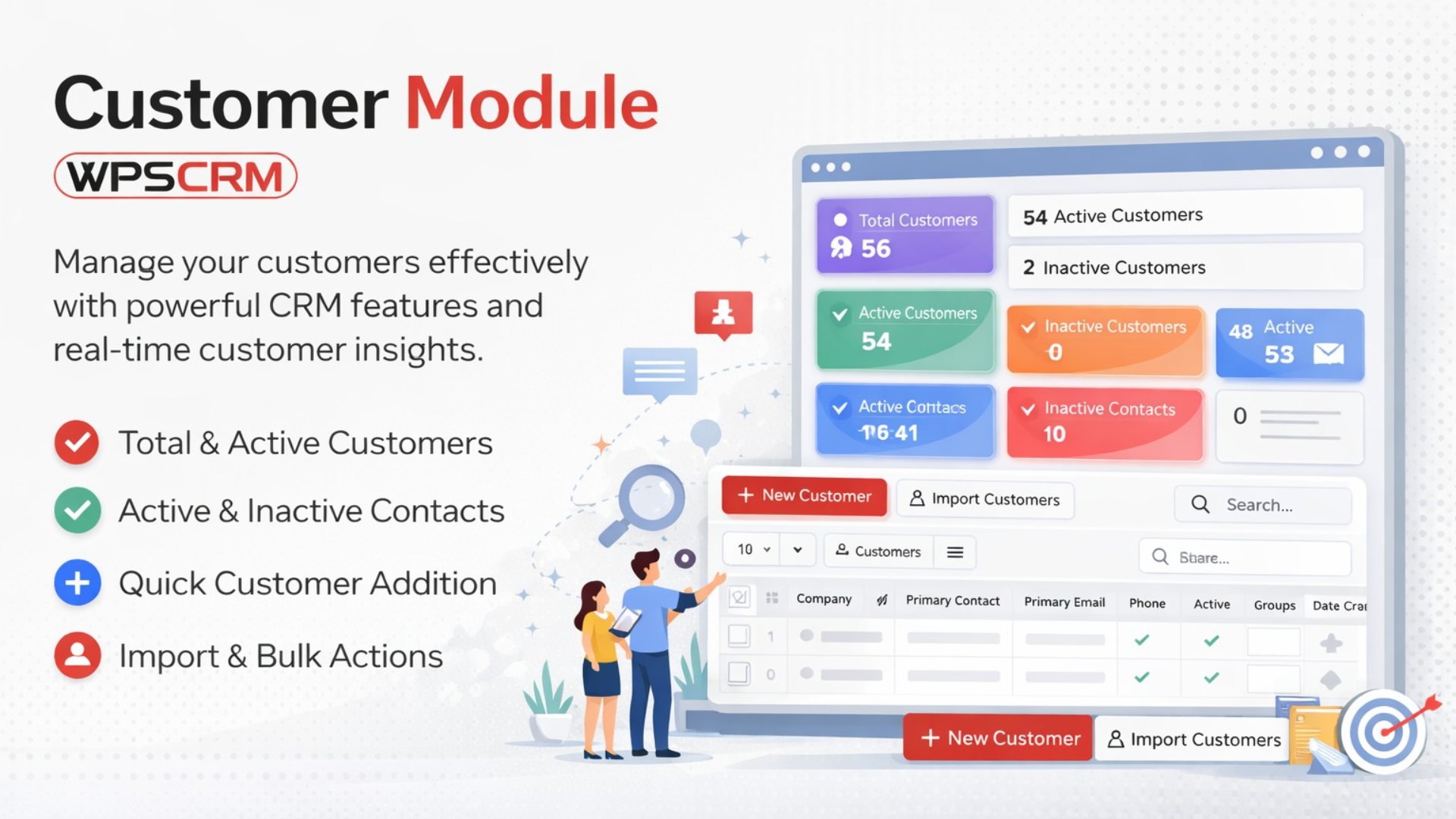 Customer Module in WPSCRM - Sales execution crm + marketing automation ...